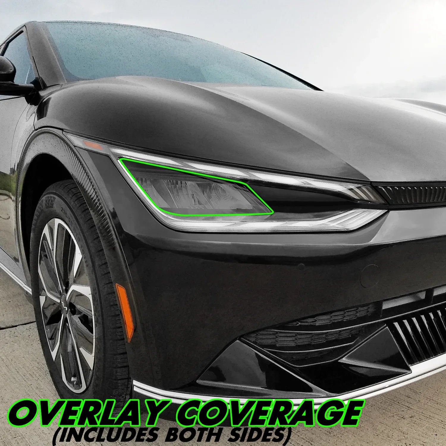 2022-2023 Kia EV6 | Headlight Cutout PreCut Tint Overlays