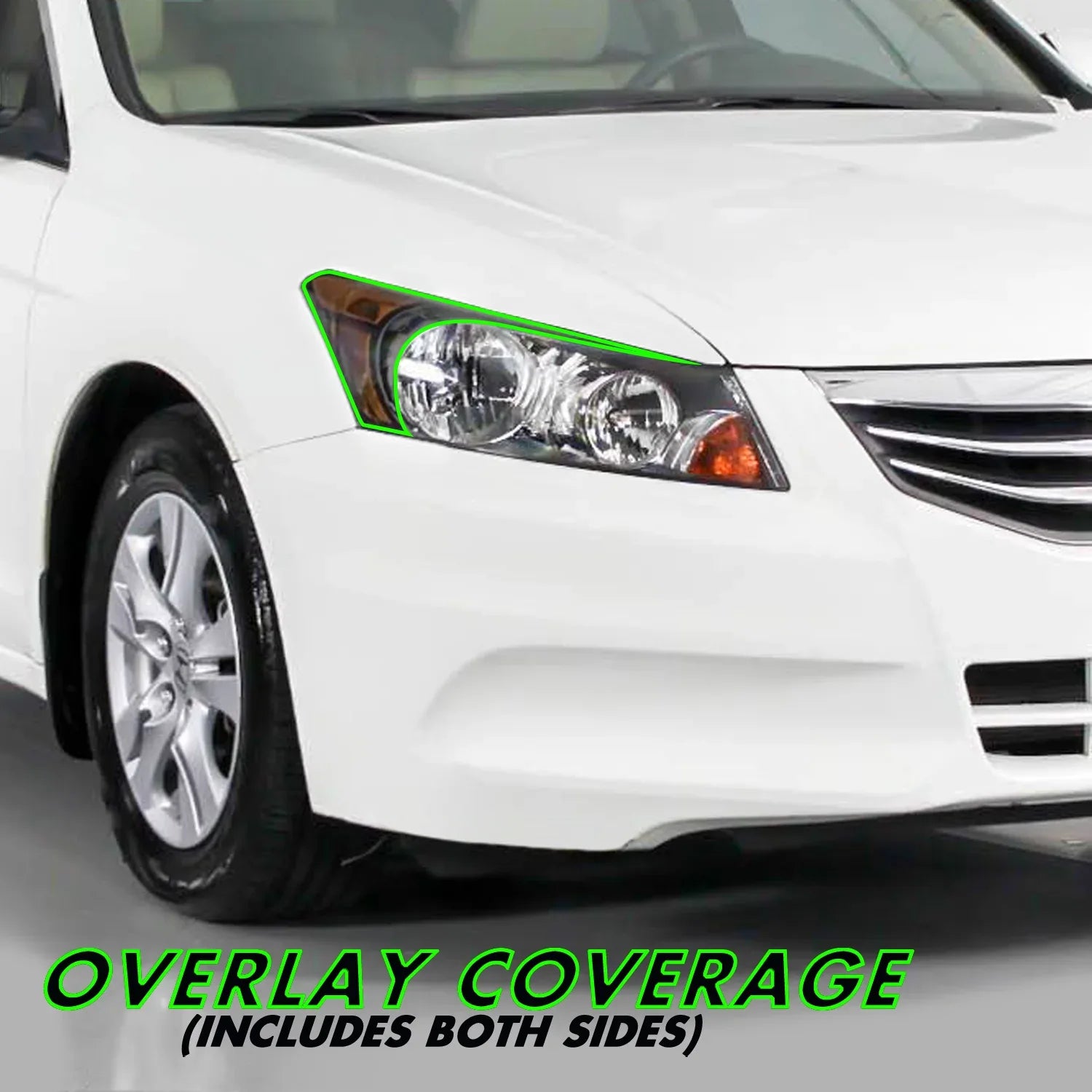 2008-2012 Honda Accord Sedan | Headlight Eyelid PreCut Vinyl Overlays