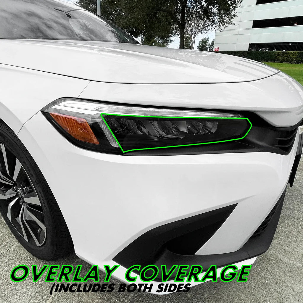 2022-2026 Honda Civic | Headlight Cutout PreCut Tint Overlays