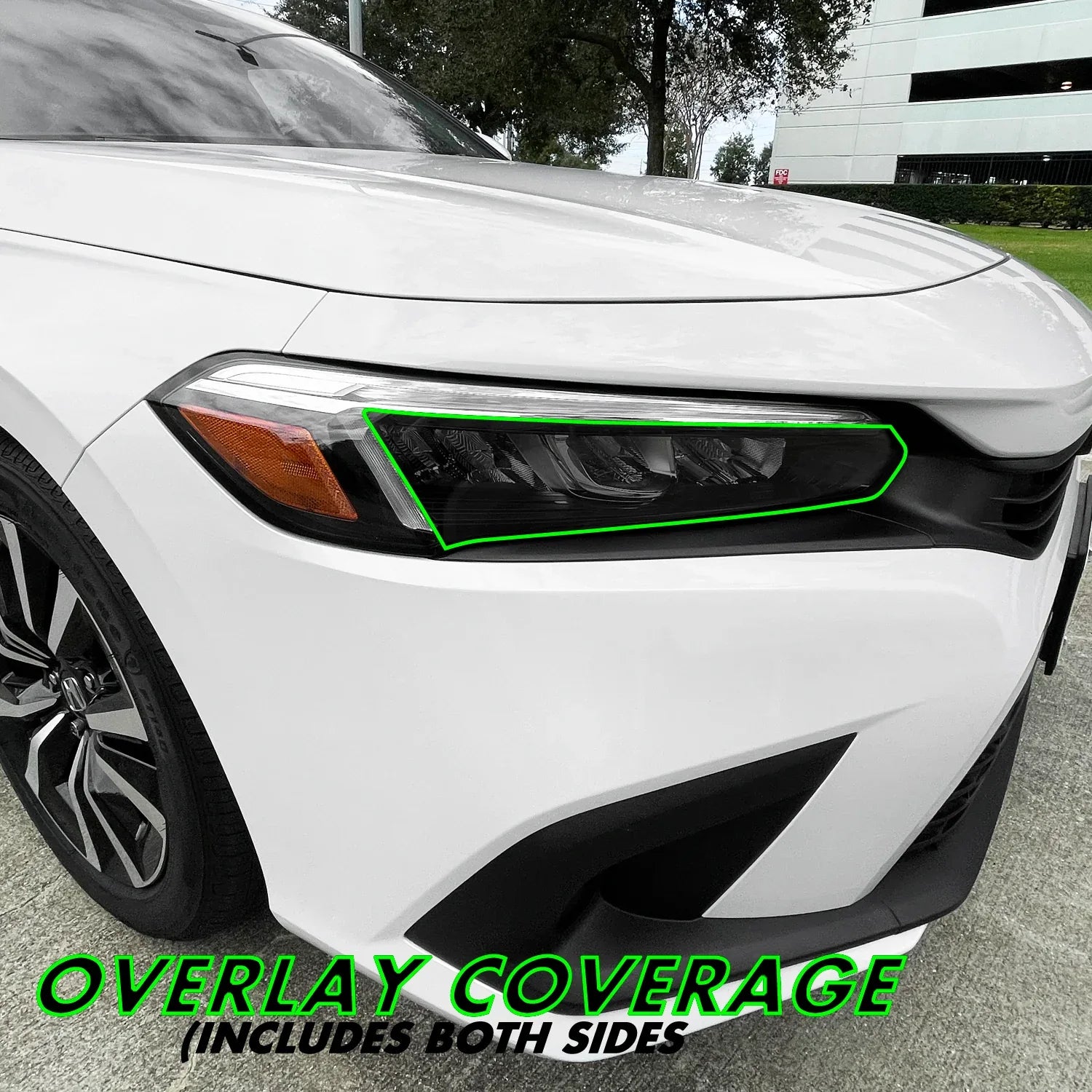 2022-2026 Honda Civic | Headlight Cutout PreCut Tint Overlays