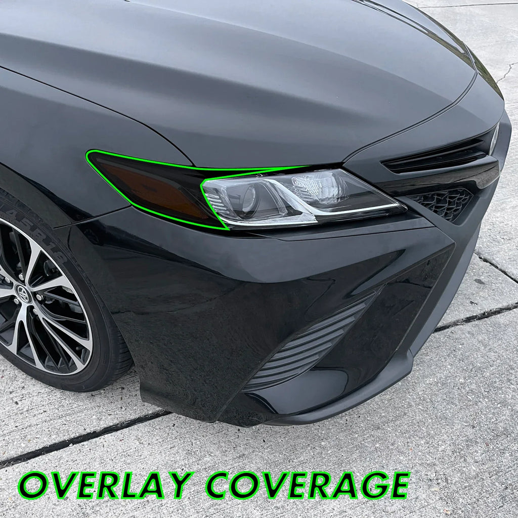 2018-2022 Toyota Camry | Headlight Cutout PreCut Tint Overlays
