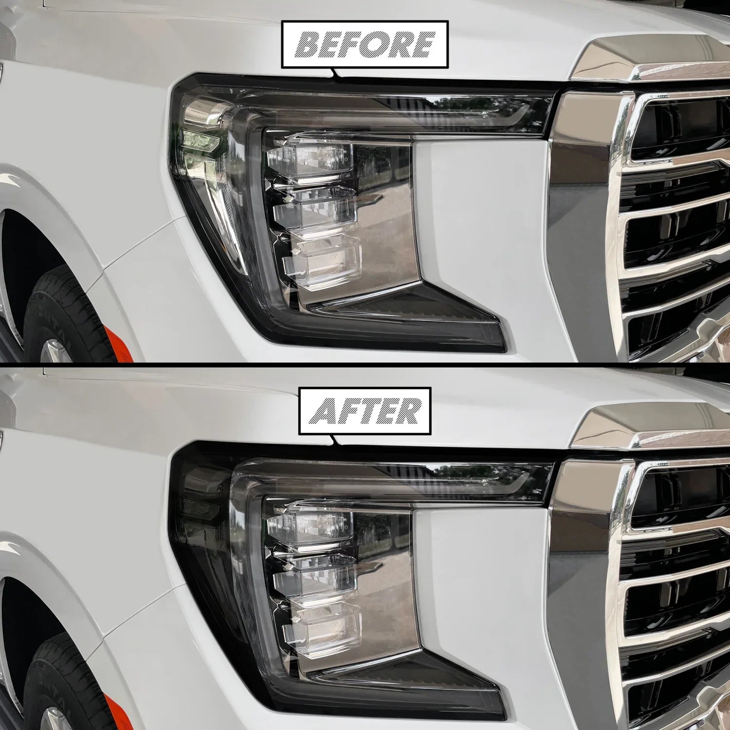 2021-2023 GMC Yukon | Headlight Side Marker PreCut Tint Overlays