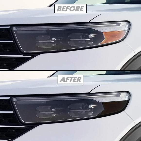 thumbnail image 2 of MotorSkinz Gloss Black Precut Vinyl Overlays – For Infiniti Q50 Headlight Side Markers (2014-2024) 2 of 5