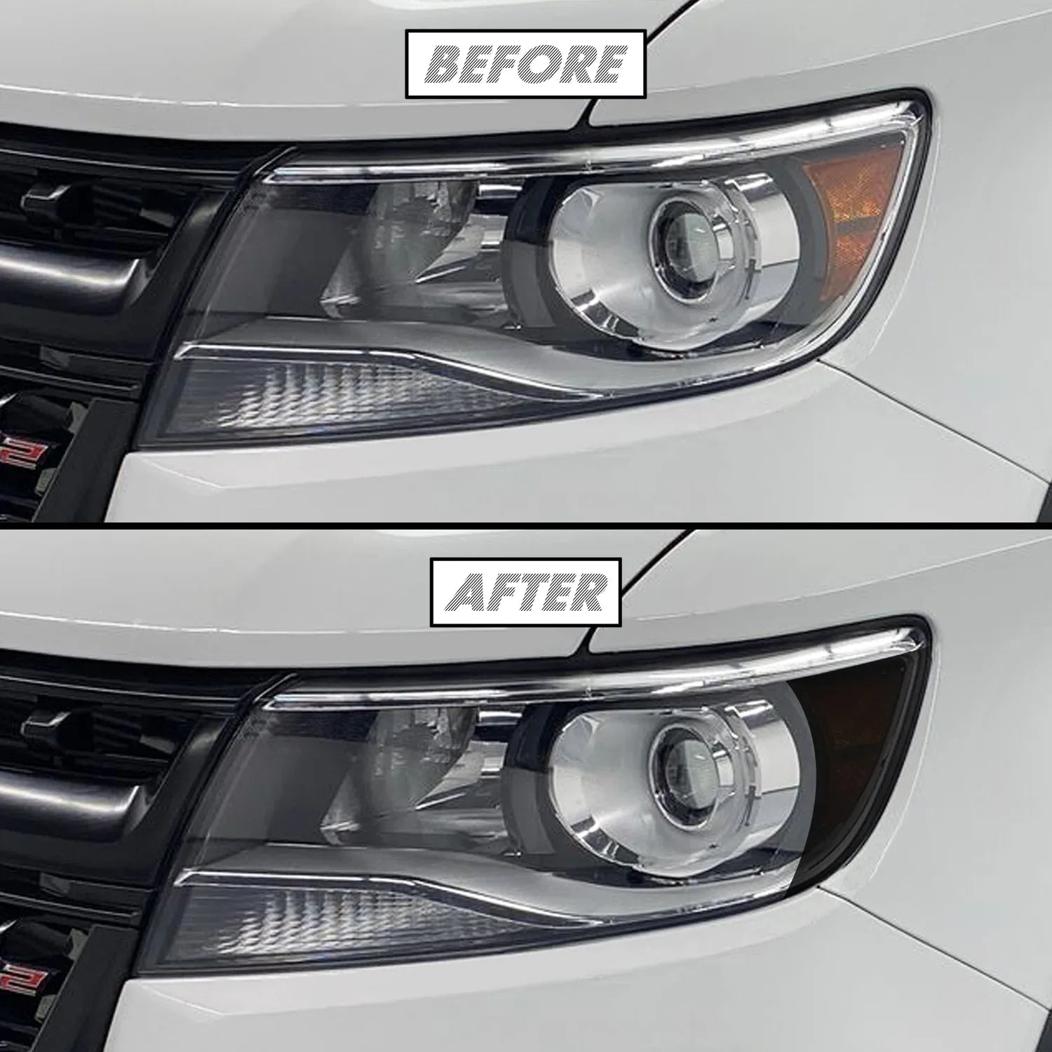 2015-2022 Chevrolet Colorado | Headlight Side Marker PreCut Tint Overlays