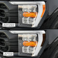 2021-2023 Ford F150 | Headlight Side Marker PreCut Tint Overlays