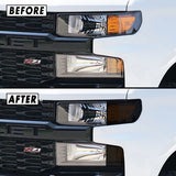 2019-2021 Chevrolet Silverado Custom Model | Headlight Side Marker PreCut Tint Overlays