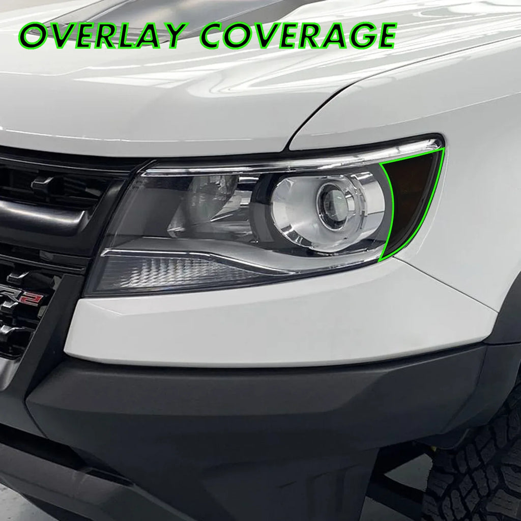 2015-2022 Chevrolet Colorado | Headlight Side Marker PreCut Tint Overlays