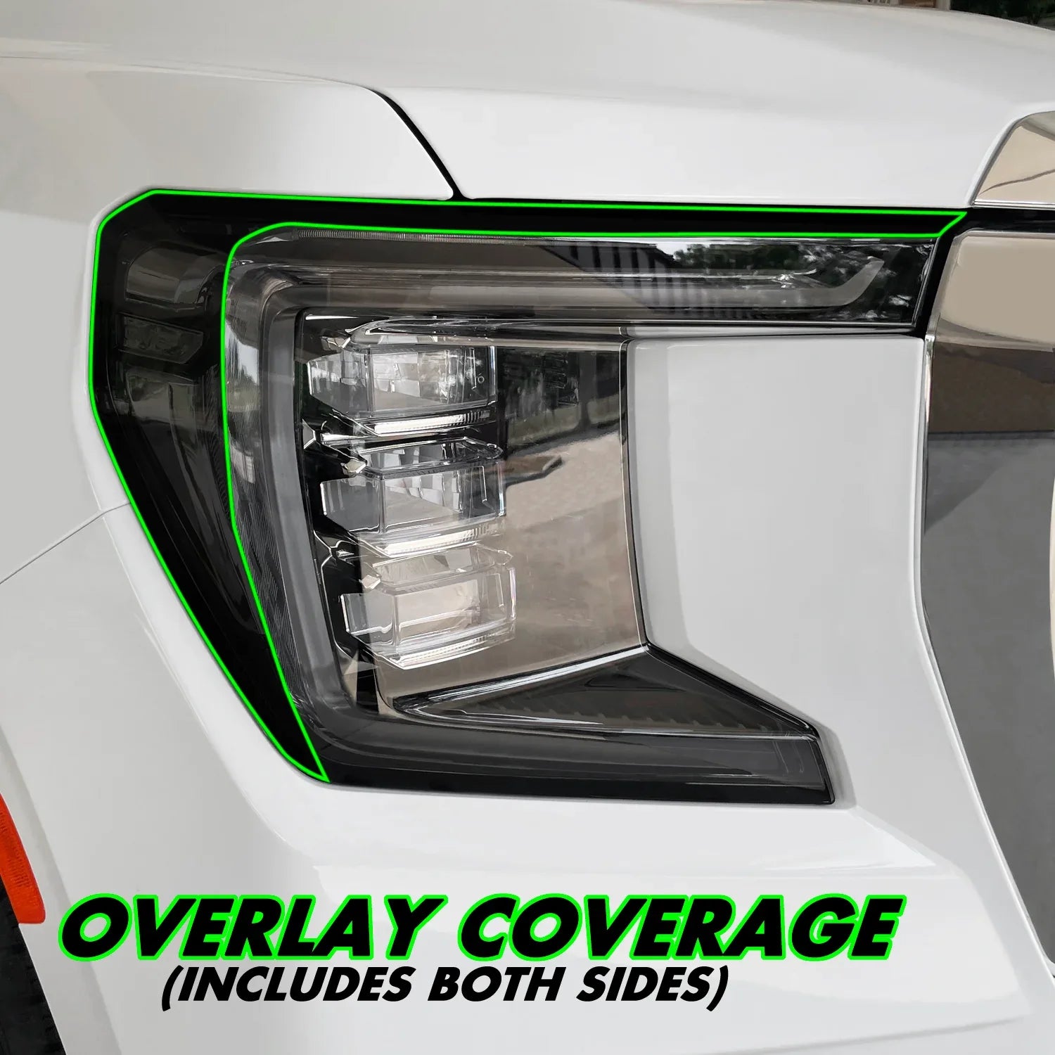 2021-2023 GMC Yukon | Headlight Side Marker PreCut Tint Overlays