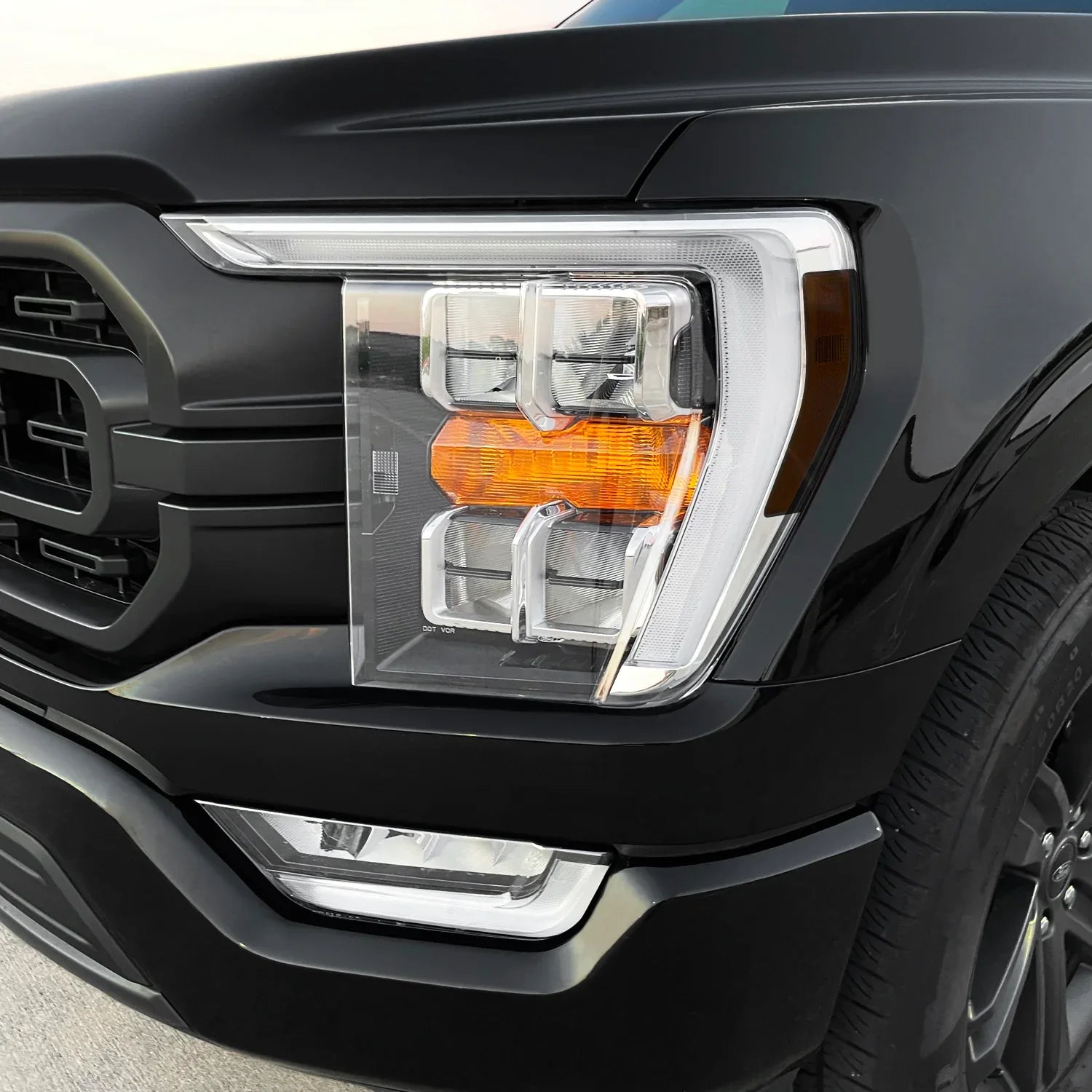 2021-2023 Ford F150 | Headlight Side Marker PreCut Tint Overlays