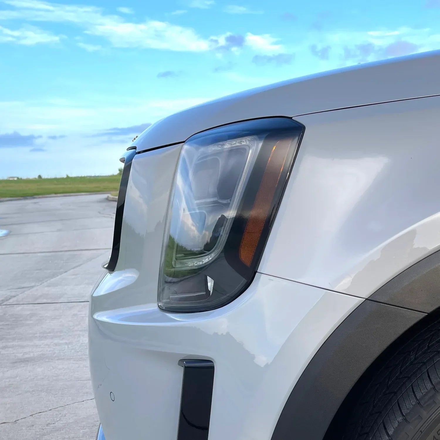 2020-2022 Kia Telluride | Headlight Side Marker PreCut Vinyl Overlays