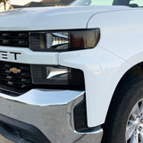 2019-2021 Chevrolet Silverado Custom Model | Headlight Side Marker PreCut Tint Overlays