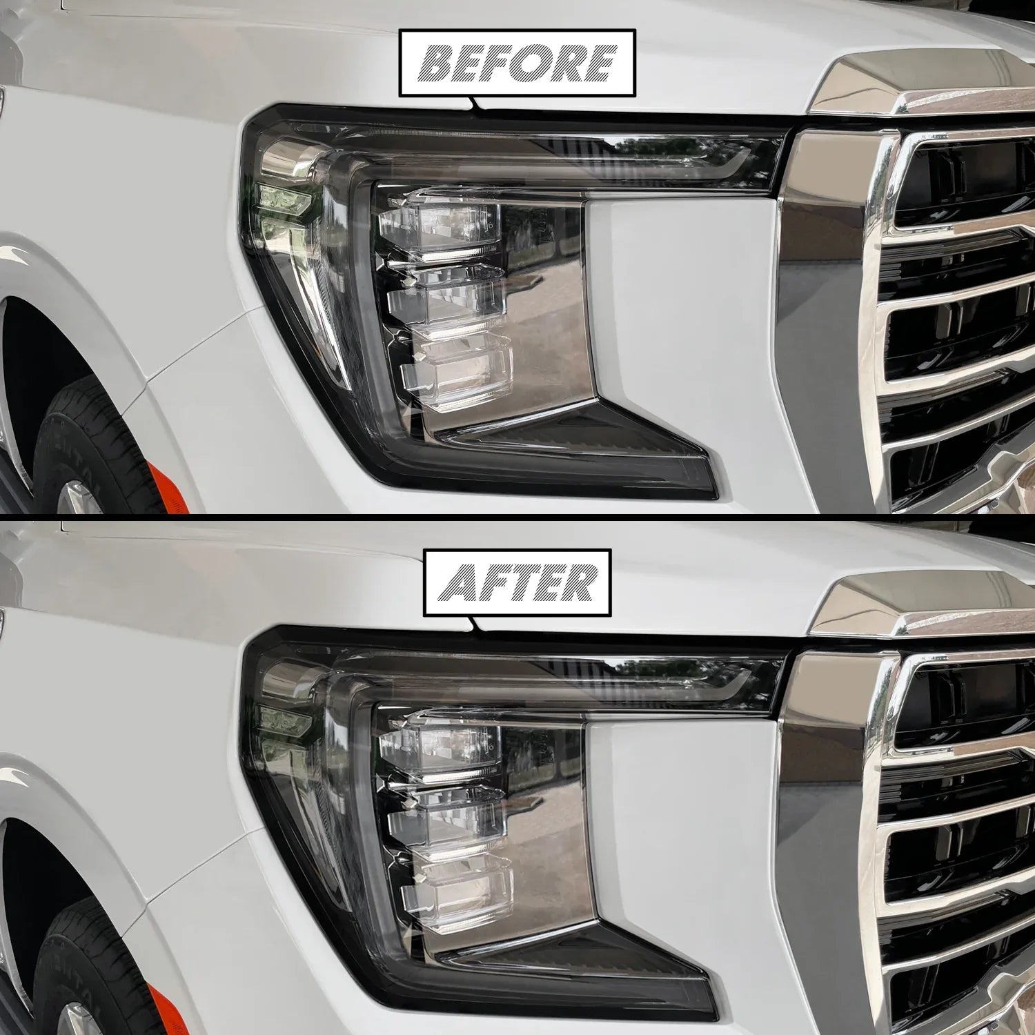 2021-2023 GMC Yukon | Headlight Side Marker PreCut Tint Overlays