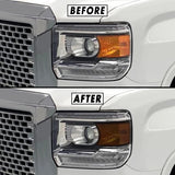 2015-2019 GMC Sierra 2500 / 3500 | Headlight Side Marker PreCut Tint Overlays