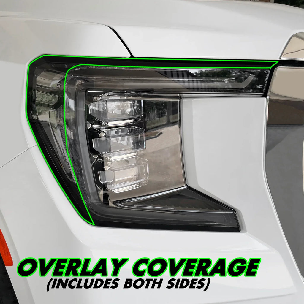 2021-2023 GMC Yukon | Headlight Side Marker PreCut Tint Overlays
