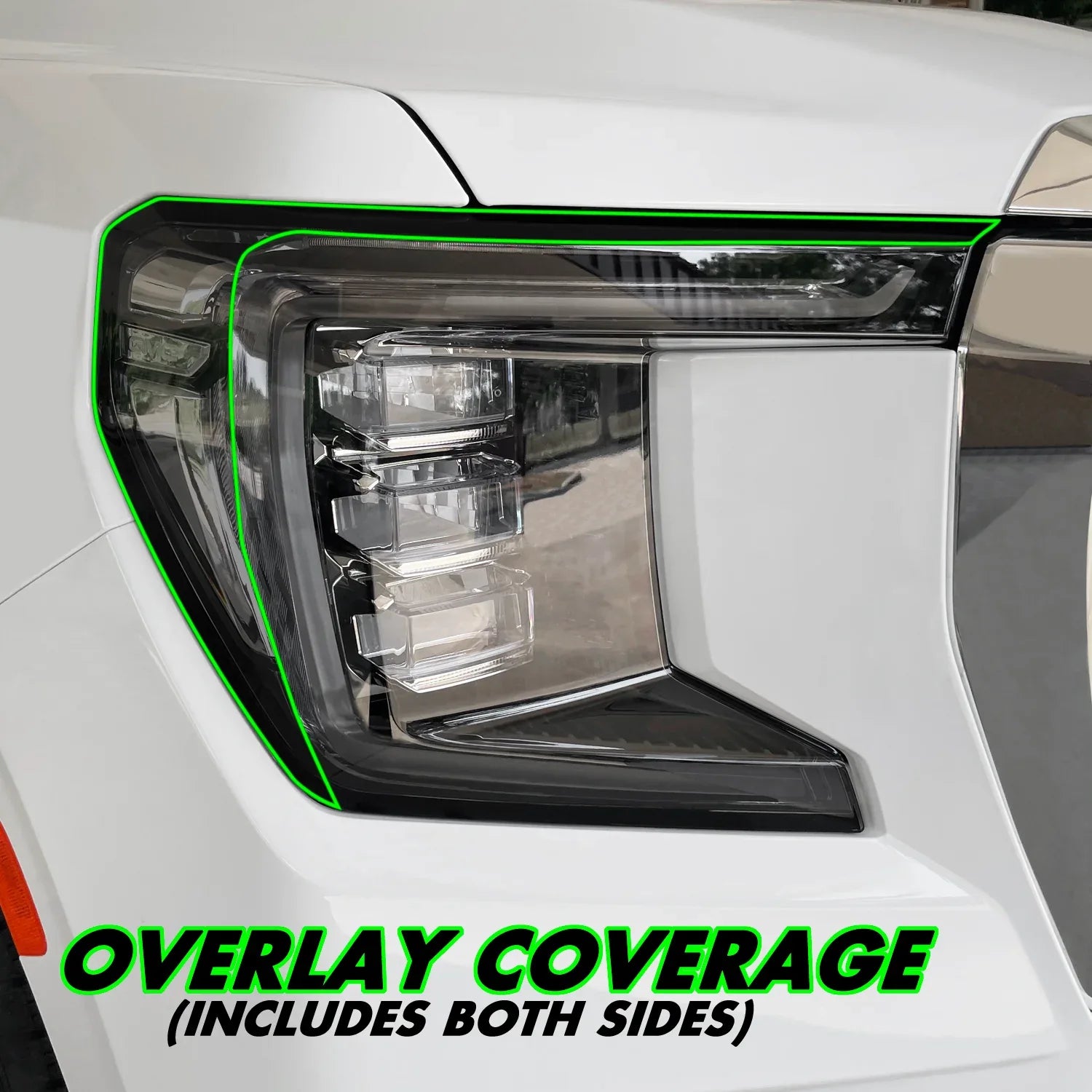 2021-2023 GMC Yukon | Headlight Side Marker PreCut Tint Overlays