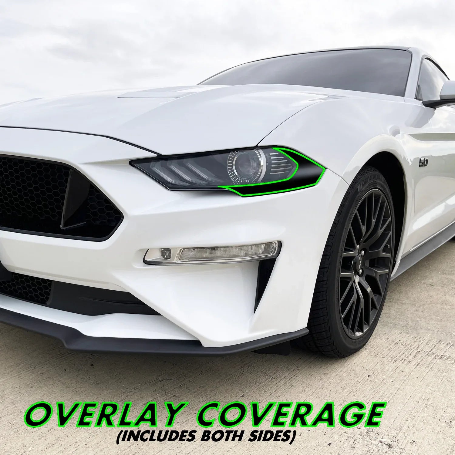 2018-2023 Ford Mustang | Headlight Side Marker PreCut Tint Overlays
