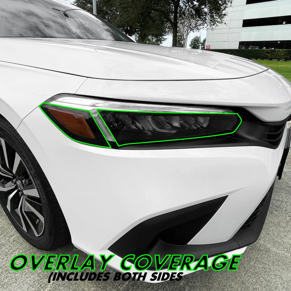 2022-2026 Honda Civic | Headlight Cutout & Side Marker PreCut Tint Overlays