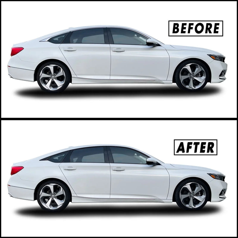 2018-2022 Honda Accord | Window Trim Chrome Delete PreCut Vinyl Wrap
