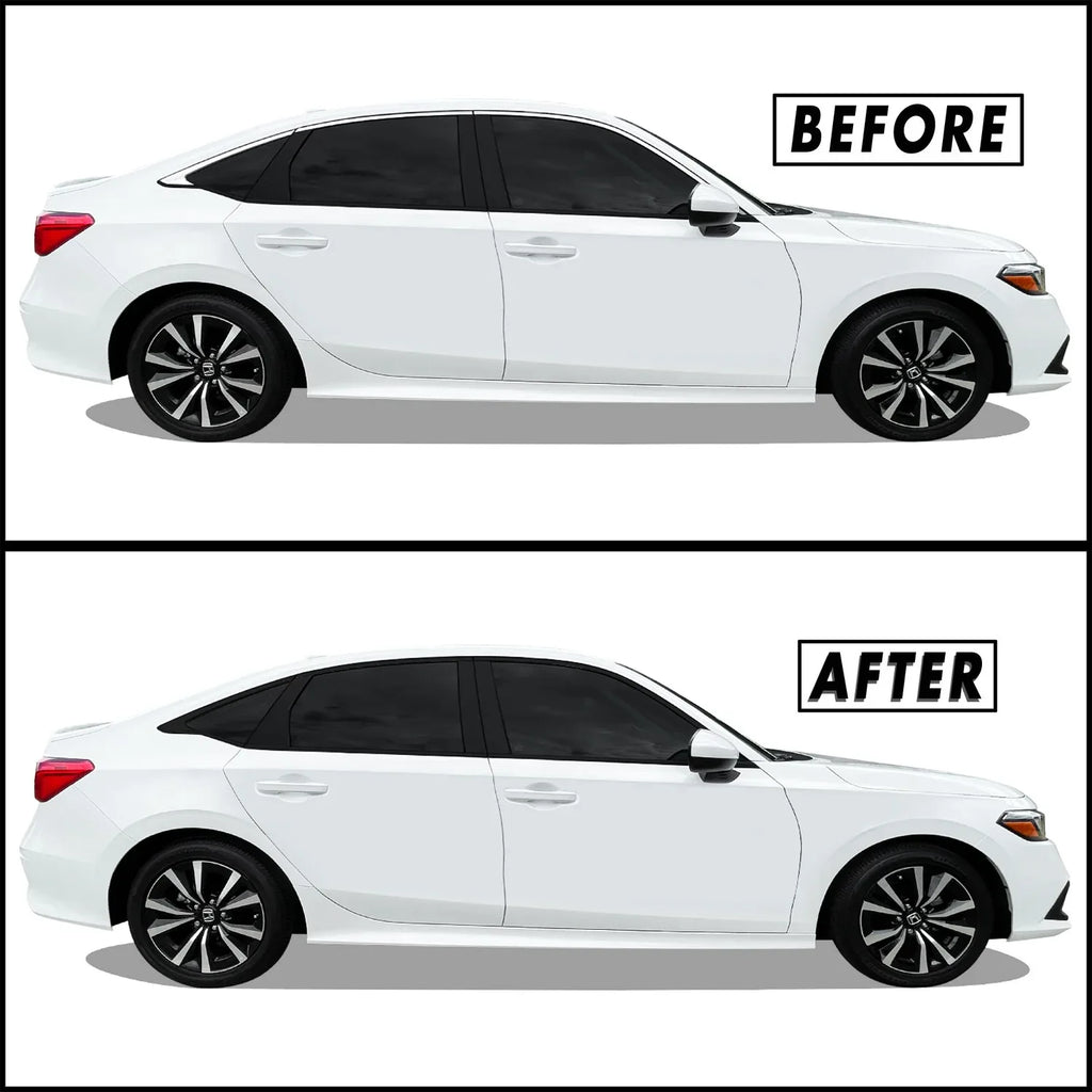 2022-2026 Honda Civic Sedan | Window Trim Chrome Delete PreCut Vinyl Wrap