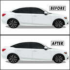 2022-2026 Honda Civic Sedan | Window Trim Chrome Delete PreCut Vinyl Wrap