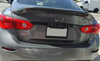2014-2017 Infiniti Q50 | Rear Trunk Trim Chrome Delete PreCut Vinyl Wrap