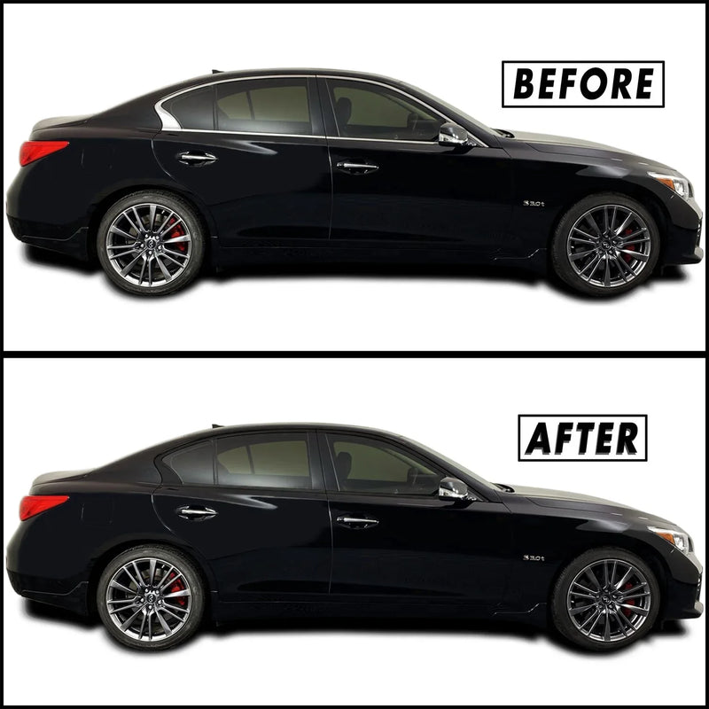 2014-2023 Infiniti Q50 | Window Trim Chrome Delete PreCut Vinyl Wrap