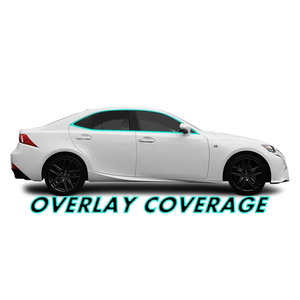 2014-2020 Lexus IS | Window Trim Chrome Delete PreCut Vinyl Wrap
