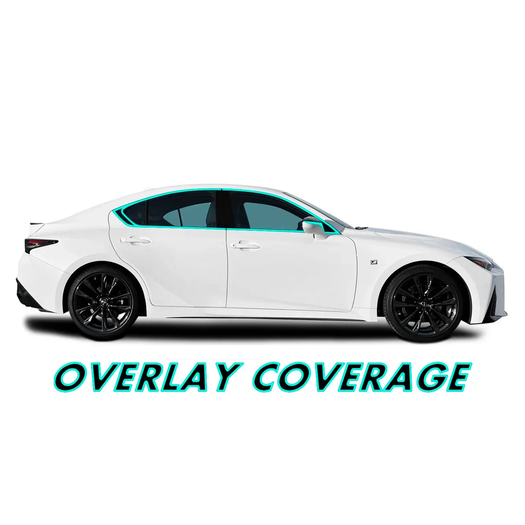 2021-2026 Lexus IS | Window Trim Chrome Delete PreCut Vinyl Wrap