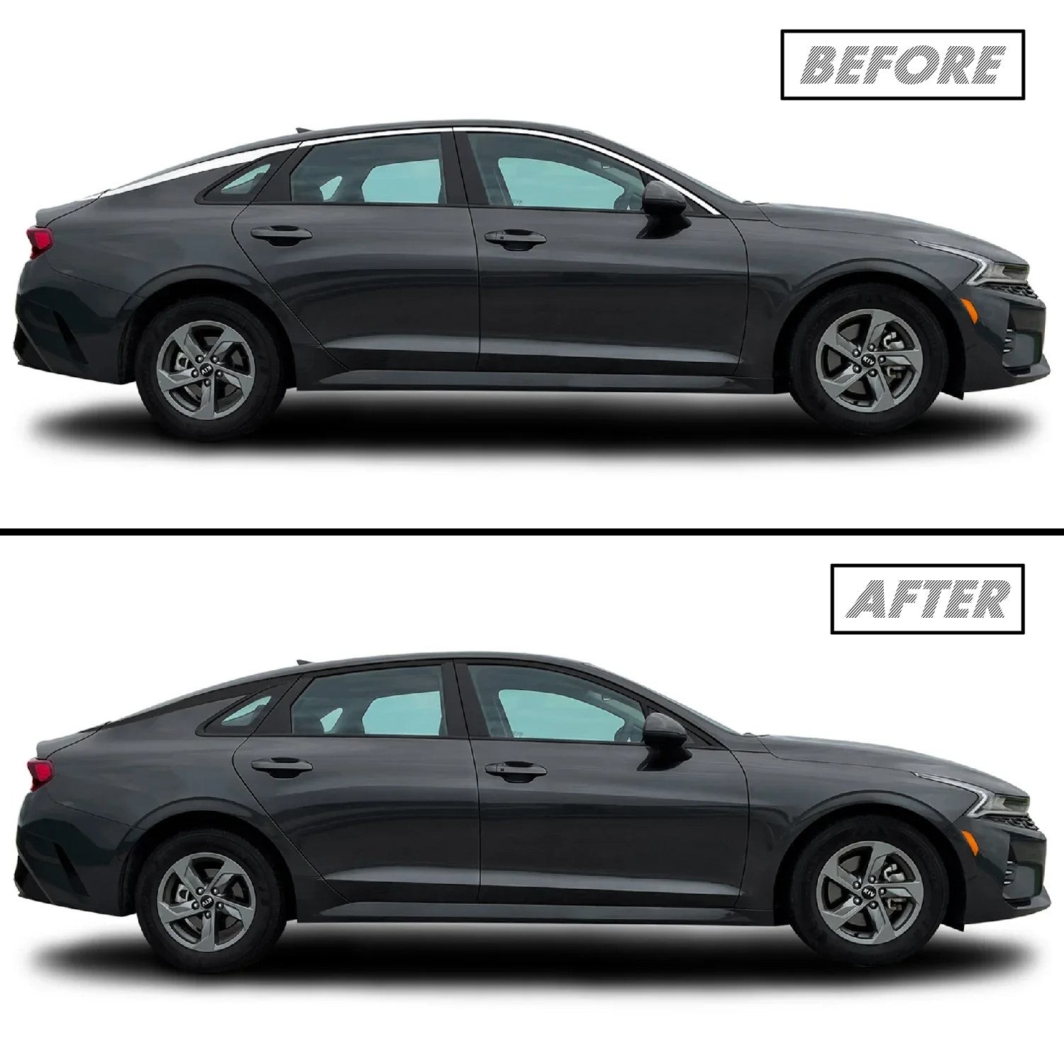 2021-2026 Kia K5 | Window Trim Chrome Delete PreCut Vinyl Wrap