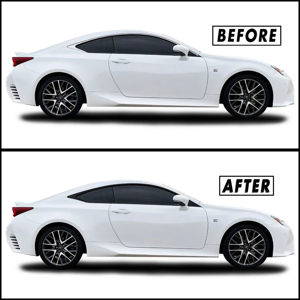 2015-2018 Lexus RC | Window Trim Chrome Delete PreCut Vinyl Wrap