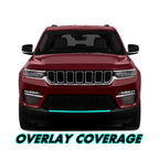 2022-2023 Jeep Grand Cherokee | Front Bumper Lower Lip Trim Chrome Delete PreCut Vinyl Wrap