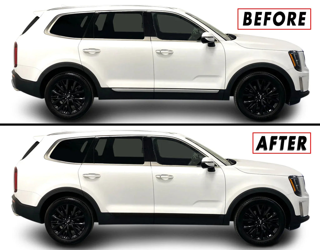 2020-2025 Kia Telluride | Door Molding Trim Chrome Delete PreCut Vinyl Wrap