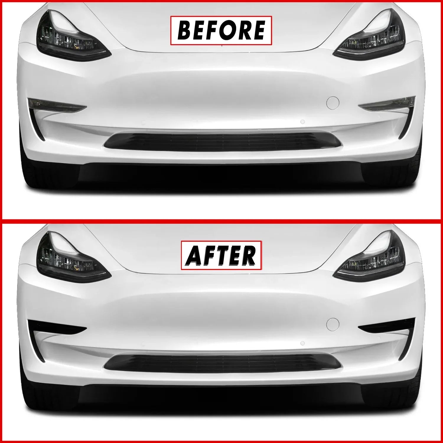 2017-2023 Tesla Model 3 | Fog Light PreCut Tint Overlays