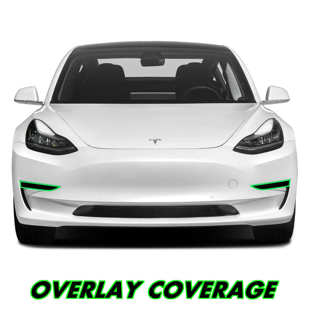 2017-2023 Tesla Model 3 | Fog Light PreCut Tint Overlays