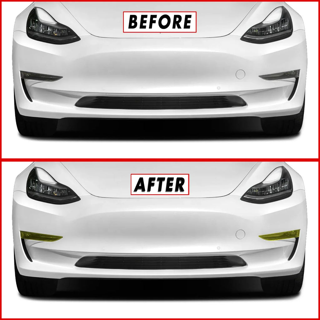 2017-2023 Tesla Model 3 | Fog Light PreCut Tint Overlays