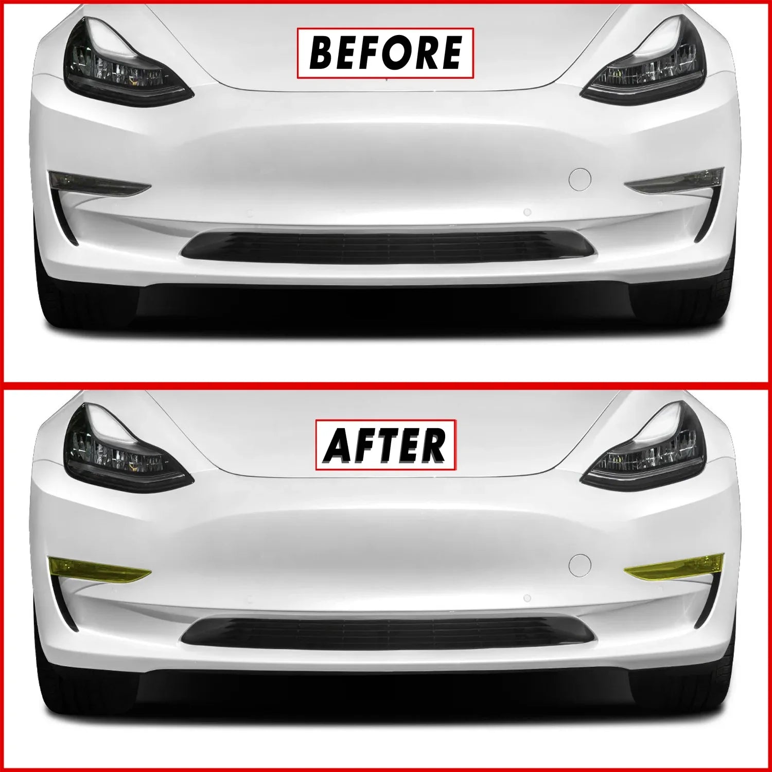 2017-2023 Tesla Model 3 | Fog Light PreCut Tint Overlays