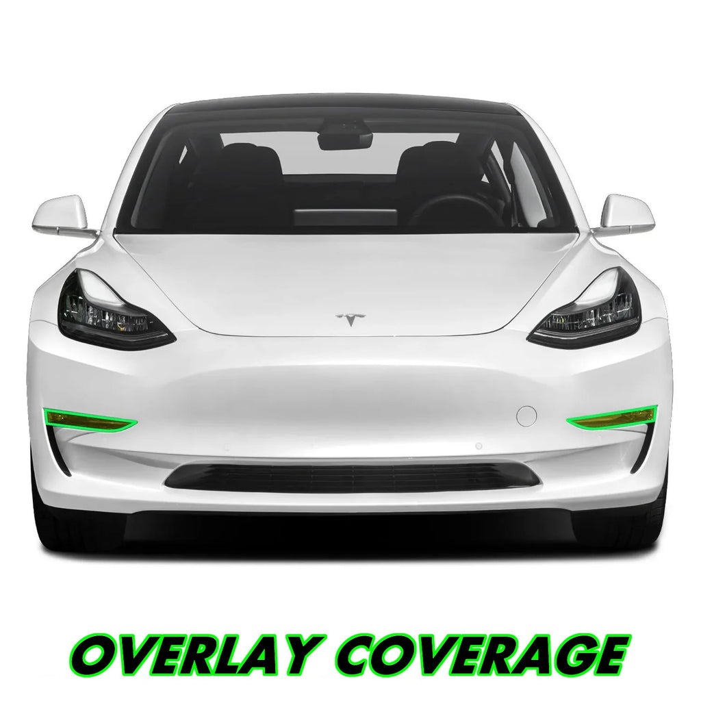2017-2023 Tesla Model 3 | Fog Light PreCut Tint Overlays