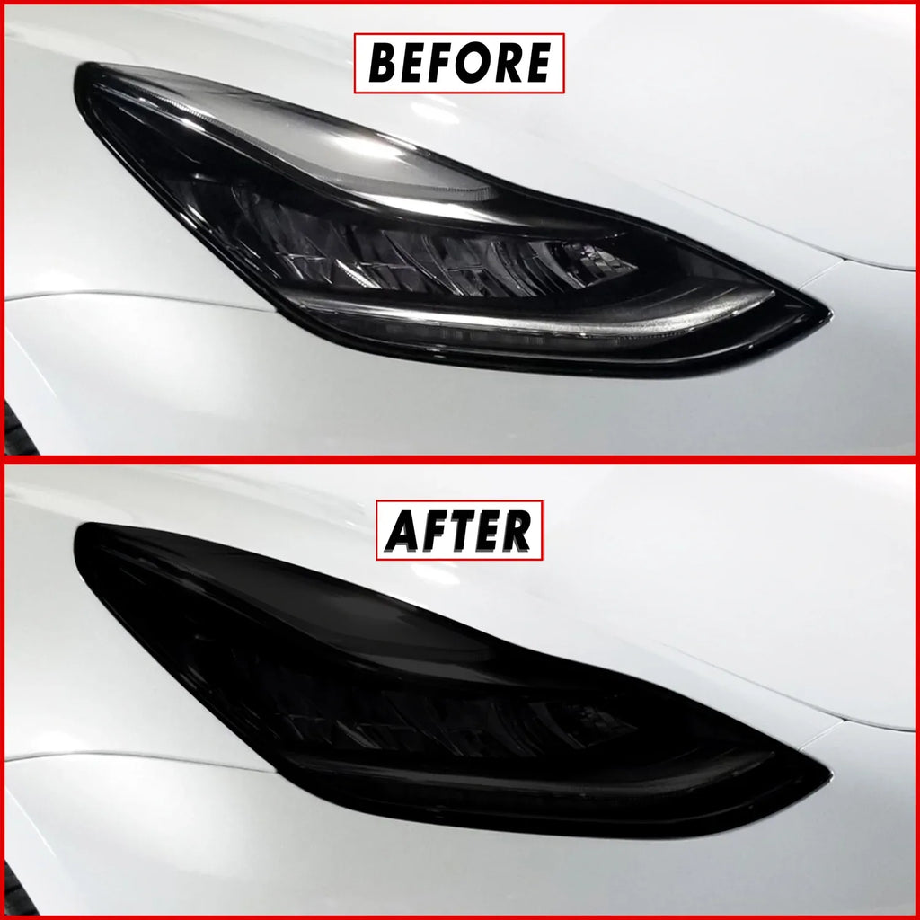2017-2023 Tesla Model 3 | Headlight PreCut Tint Overlays