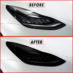 2017-2023 Tesla Model 3 | Headlight PreCut Tint Overlays