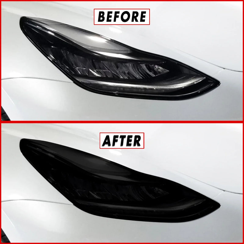2017-2023 Tesla Model 3 | Headlight PreCut Tint Overlays