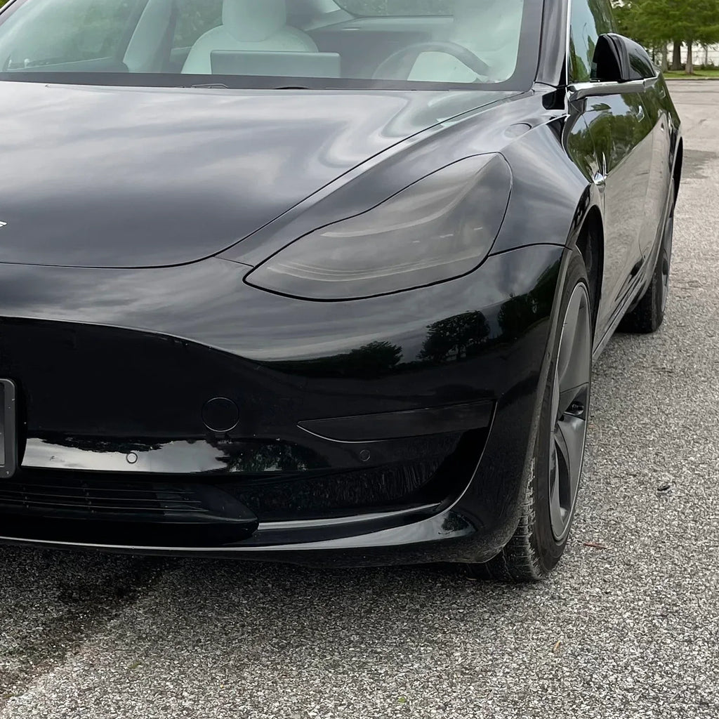 2017-2023 Tesla Model 3 | Headlight PreCut Tint Overlays