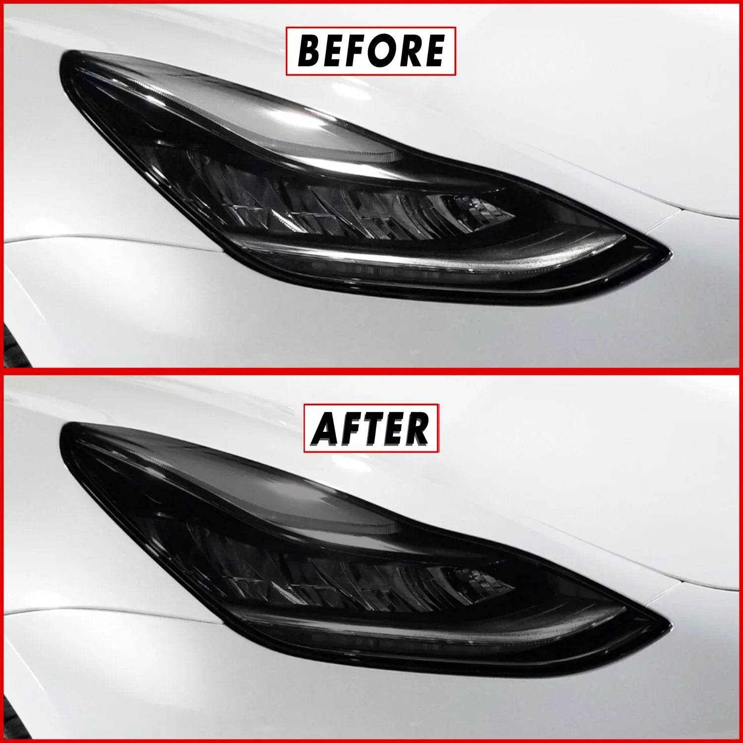2017-2023 Tesla Model 3 | Headlight PreCut Tint Overlays