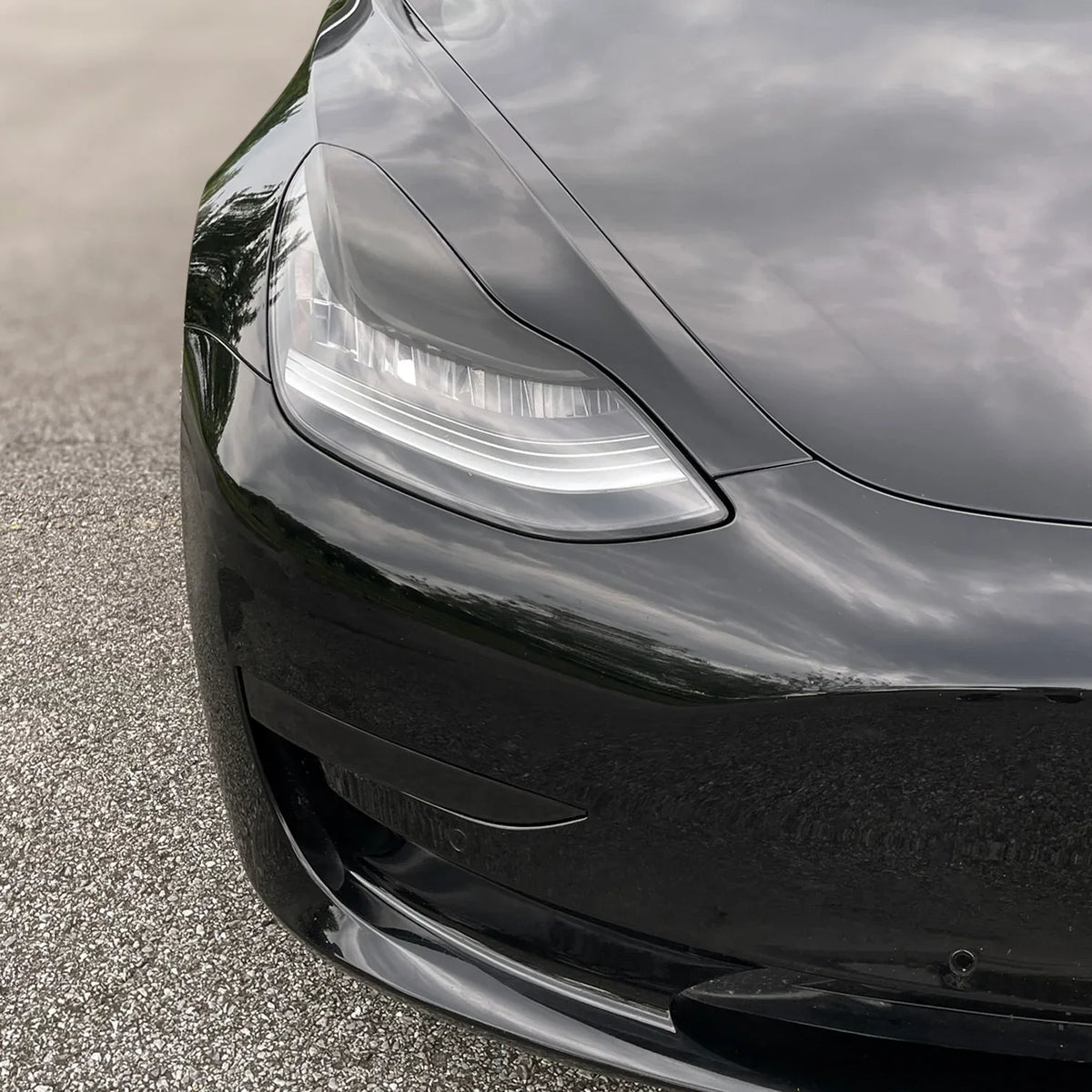 2020-2025 Tesla Model Y | Headlight Eyelid PreCut Tint Overlays