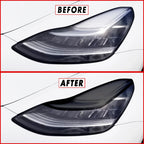 2017-2023 Tesla Model 3 | Headlight Eyelid PreCut Tint Overlays