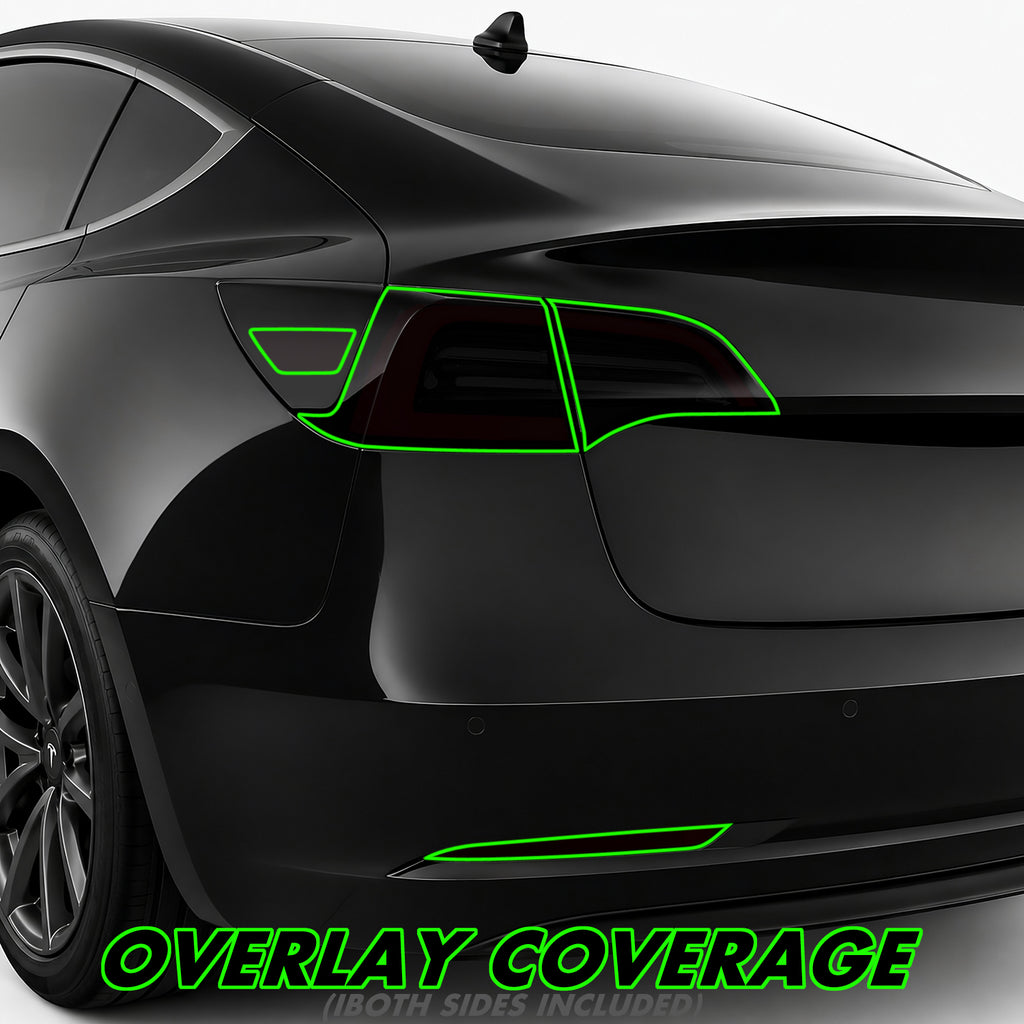 2017-2023 Tesla Model 3 | Tail Light PreCut Tint Overlays