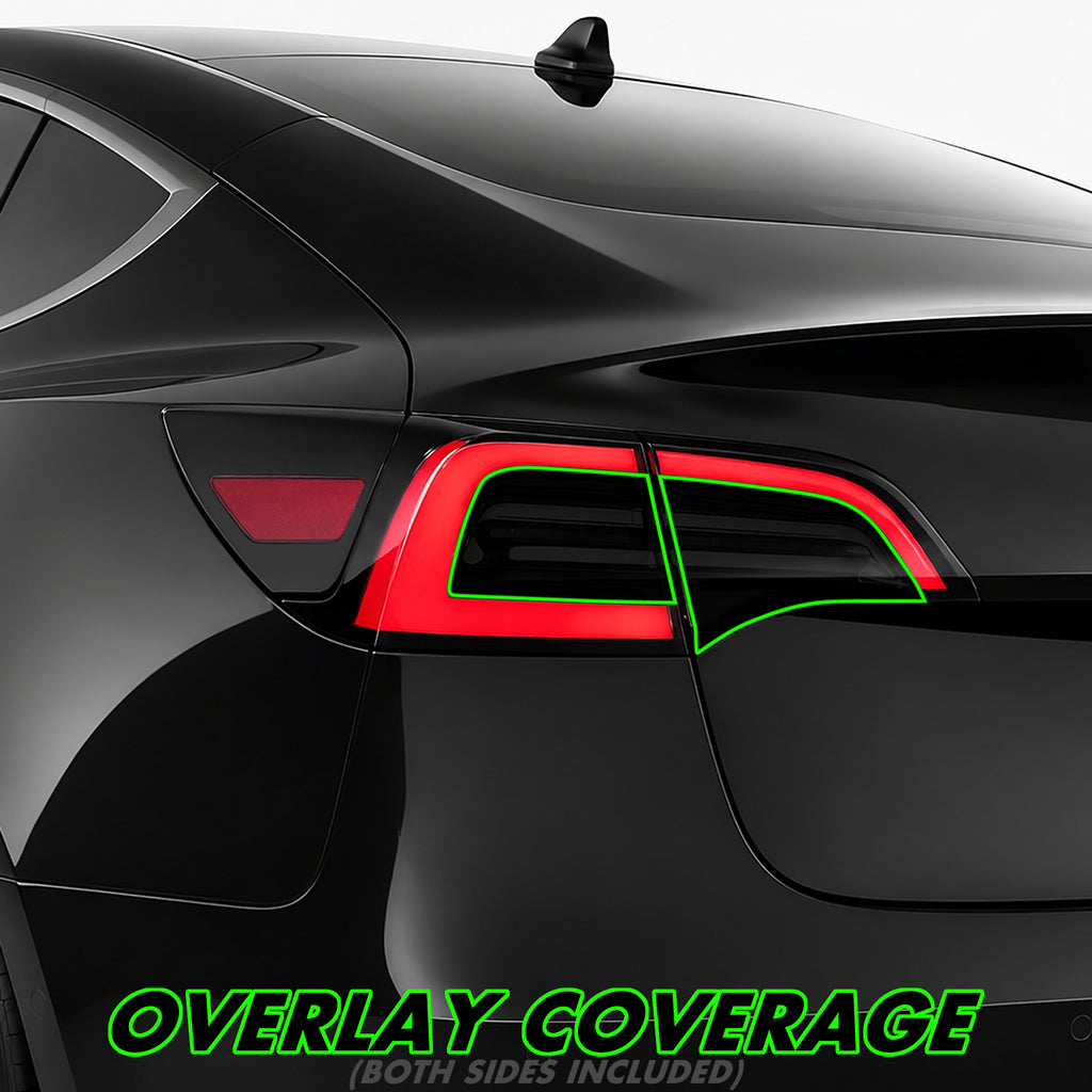 2017-2023 Tesla Model 3 | Tail Light Cutout PreCut Tint Overlays