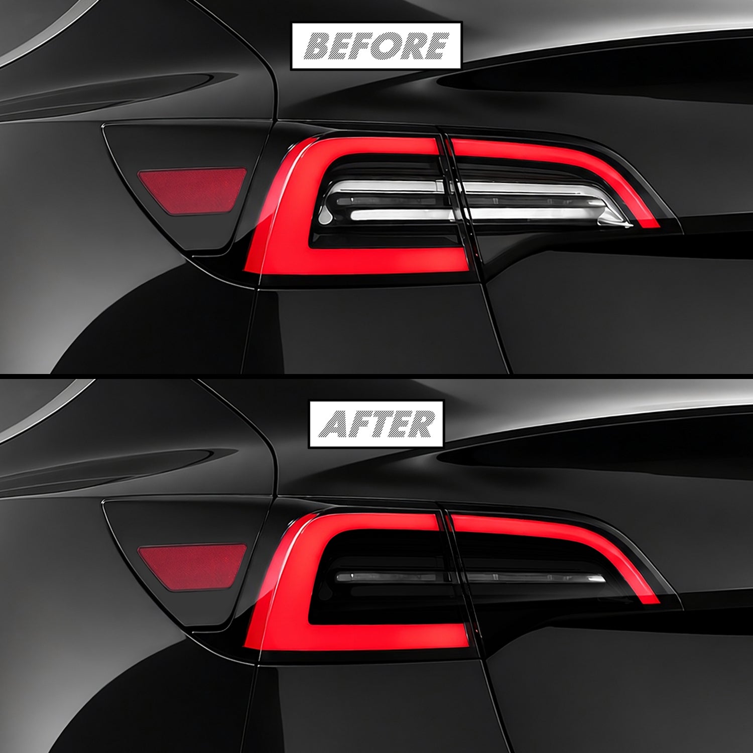 2017-2023 Tesla Model 3 | Turn Signal & Reverse Light Cutout PreCut Tint Overlays