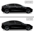 2017-2023 Tesla Model 3 | Window Trim Chrome Delete PreCut Vinyl Wrap