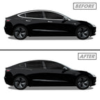 2017-2023 Tesla Model 3 | Window Trim Chrome Delete PreCut Vinyl Wrap