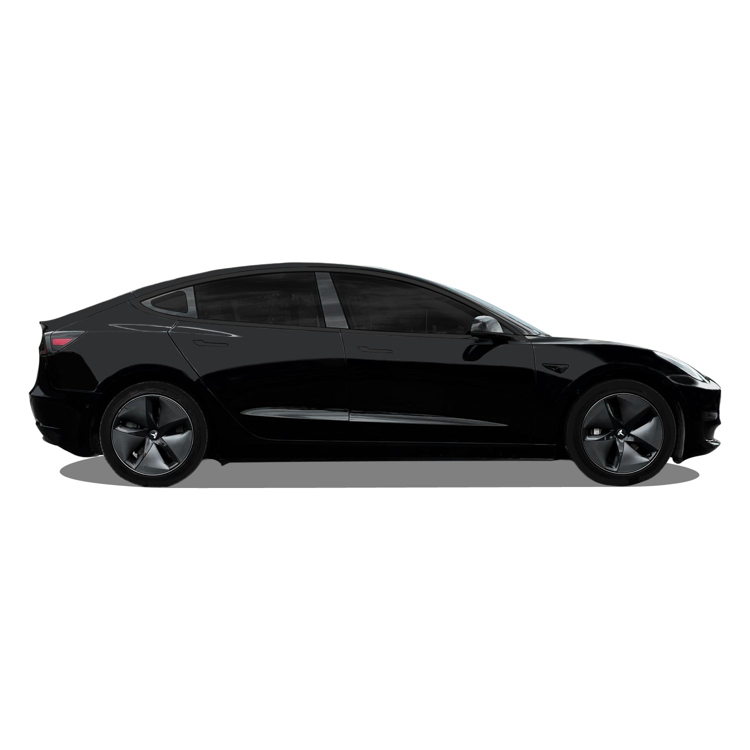 2017-2023 Tesla Model 3 | Window Trim Chrome Delete PreCut Vinyl Wrap